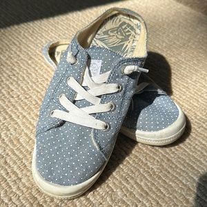 Roxy low profile slip on shoes/low profile sneaker polka dots